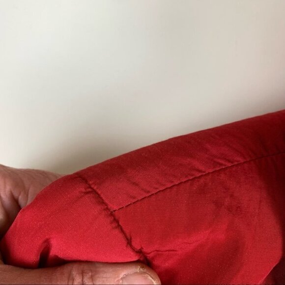 Riani Red Spring Coat with Ruffled Collar - Picture 6 of 14